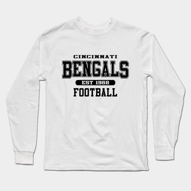 Cincinnati Bengals Football Long Sleeve T-Shirt by apparel-art72